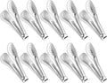 10PCS 5 Inch mini tongs Serving Tongs Small Kitchen Tongs Silver | XEVOM Stainless Steel small Appetizer Tongs Mini Sugar Ice for appetizers toppings