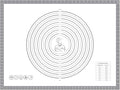 Pastry Dough Mat Silicone Baking Mats for Rolling Out Dough,Kneading Sheet,Silicone Sheet for Kitchen Counter grey, 24 * 32in