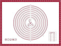 Pastry Dough Mat Silicone Baking Mats for Rolling Out Dough,Kneading Sheet,Silicone Sheet for Kitchen Counter red, 24 * 32in