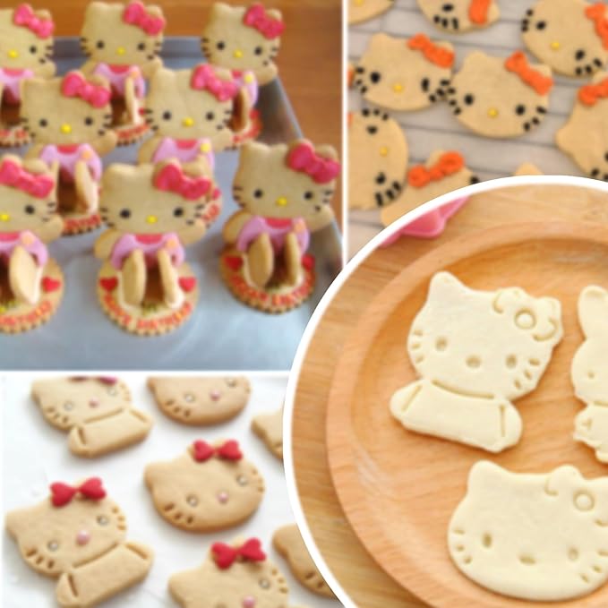 Biscuit Cutter Animal Cookie Cutters Cookie Stamp for Baking Cookies | Small Cookie Cutters for Kids Fruit Cutter Shapes 2 Piece 3D Animal Embossing Cutters for Biscuit Cheese Baking