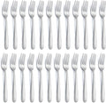 24 Pieces Dinner Forks, Forks Silverware(8 inches), Food Grade Stainless Steel Flatware Forks, Mirror Polished & Dishwasher Safe, Using for Home, Restaurant or Kitchen