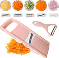 Mandoline Slicer for Kitchen 7-in-1 Mandoline Food Slicer | Potato/Cheese/Vegetable/Carrot/Cucumber Grater,Cutter, Grinder,Waffle Fry Cutter,Julienne Peeler