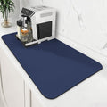 Coffee Mat Super Absorbent Dish Drying Mat Coffee Bar Mat 18"x 32", Blue | Match with Coffee Machine Accessories Large Drying Mats for Kitchen Counter