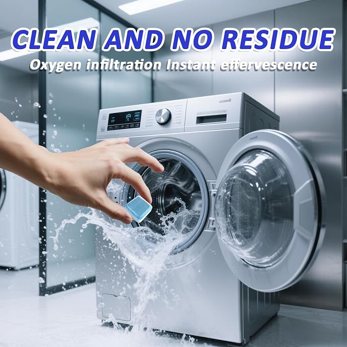 Washing Machine cleaner Tablets,Deep Clean and Deodorize,24 Pieces