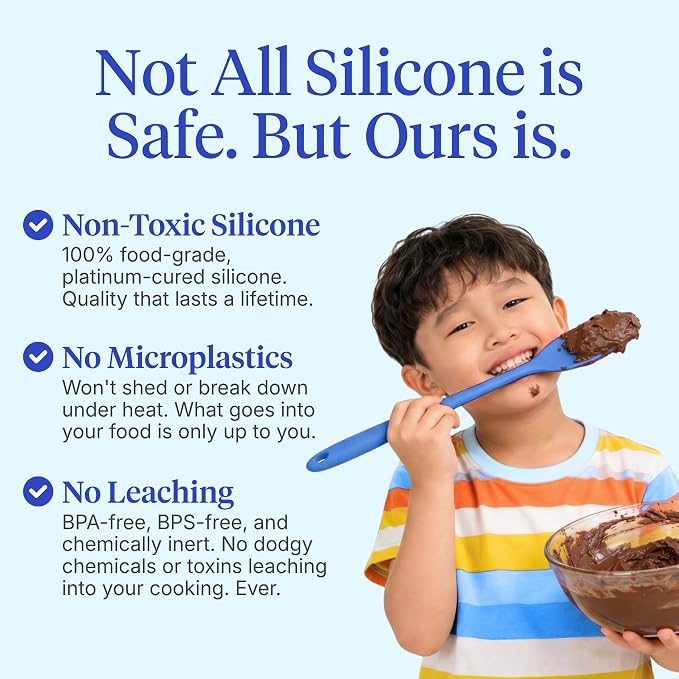 GIR 5-Piece Silicone Kitchen Utensils Set, Non-Toxic Cooking Utensils for Cooking and Baking, Heat Resistant, Food Grade, Dishwasher Safe Rubber Spatula, Ladle, Spoon - Rainbow