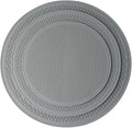 3 PCS Silicone Microwave Mat Heat Resistant Multifunctional Mat(8 10 12 Inch),Trivet,Splatter Guard,Pot Holder,Baking,Silicone Draining Mat,Place Mat,Dishwasher Safe(Gray)