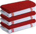 Infinitee Xclusives Kitchen Towels - 6 Pack - Cotton Dish Towel |15" x 25"| | 100% Cotton, Highly Absorbent Tea Towels - Lint Free, Soft, Durable & Quick Dry, Ideal for Drying Dishes & Kitchen Cleaning