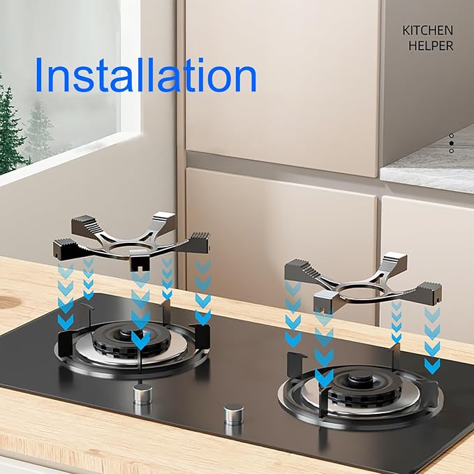 Cast Iron Wok Support Ring Stand Burner Ring for Gas Stove Rack Moka Coffee Pot Holder Anti-skid for 4 claws racks or grates