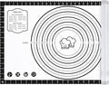 DANIA & DEAN 26"x16" Large Durable Silicone Baking Mat for Pastry and Bread | Non-Slip & Non-Stick Mat with Measurements, for Pizza, Pie Crust, Dough Rolling, Pasta & Sourdough, Reusable Counter Sheet