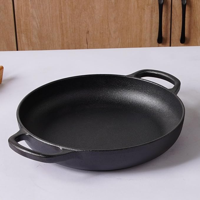 Cast Iron Bread Pan, Sourdough Artisan Bread Oven – Pre-Seasoned – Round 26 cm, 6.25 L (6.6 qt) – Boule Pan with a Deep Lid for Steam Baking