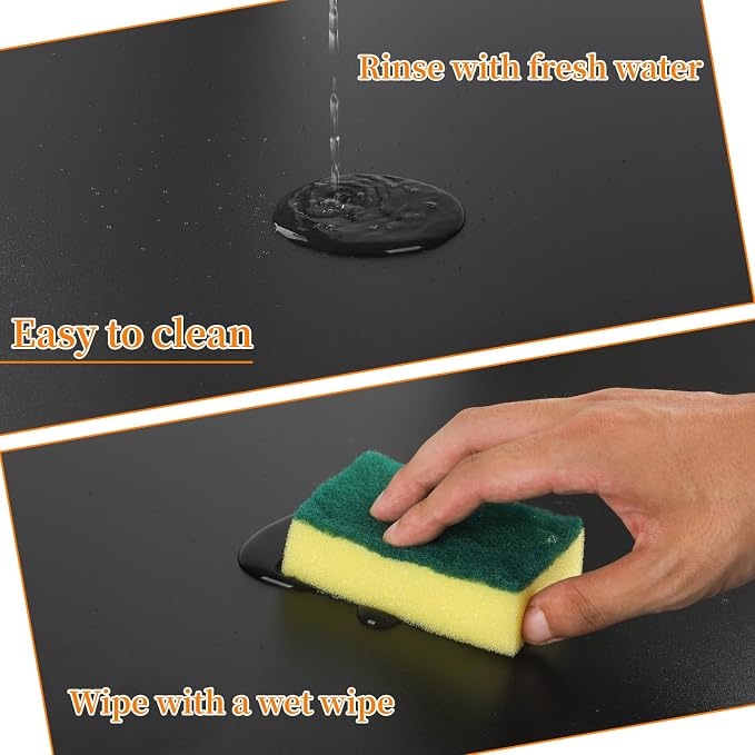 Gas Noodle Board Stove Cover: Mineye Gas Stove Top Cover Stainless Steel, Gas Stove Cover Board for Gas and Electric Stove Range Expanding Kitchen Space, Black, Large Size 30"x 22"x2.6"