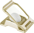Multipurpose Heavy Duty Aluminium Egg Slicer, Stainless Steel Wire, Gold | Not Dishwasher Safe, Rust Resistant, Egg Cutter for Hard Boiled Eggs, Soft Food and Soft Fruit, Salads, Butter, Cheese, Spam