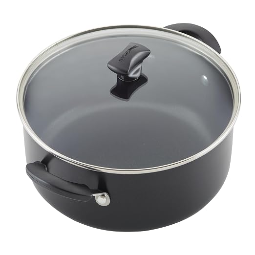 Farberware Cookstart Aluminum DiamondMax Nonstick Cookware Set, Kitchen Essentials, 15-Piece, Black