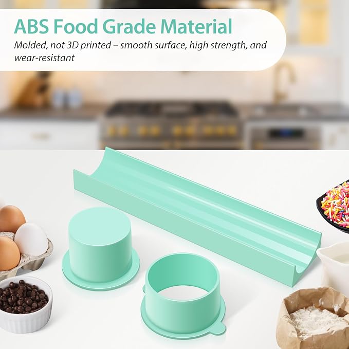Round Cake Pop Mold Set with 9in Tray and Sticks- Blue | ABS Cake Pop Maker with Cutter and Pusher, perfect for making uniform cake pops for parties, weddings, and homemade desserts.