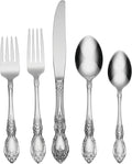 Oneida Wordsworth 20-Piece 18/0 Silverware Set for 4, Flatware | mirror finish, dishwasher safe | includes knives, forks, and spoons | cutlery set for kitchen and dining