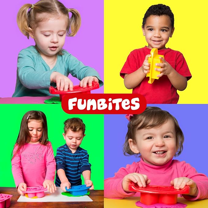 FunBites Sandwich Cutter for Kids Lunch, Crustless Bento 2-Pc Set, 3 Pack