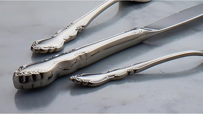 Oneida Dover 20-Piece 18/10 Silverware Set for 4, Flatware | mirror finish, dishwasher safe | includes knives, forks, and spoons | cutlery set for kitchen and dining