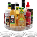 Amolliar Lazy Susan Organizer, 11" 4 Pack, Turntable Organizer for Cabinet | Lazy Susan for Fridge, Kitchen, Pantry Organizer and Storage, Rotating Tray, Spice Rack Condiment, Under Sink Organizer