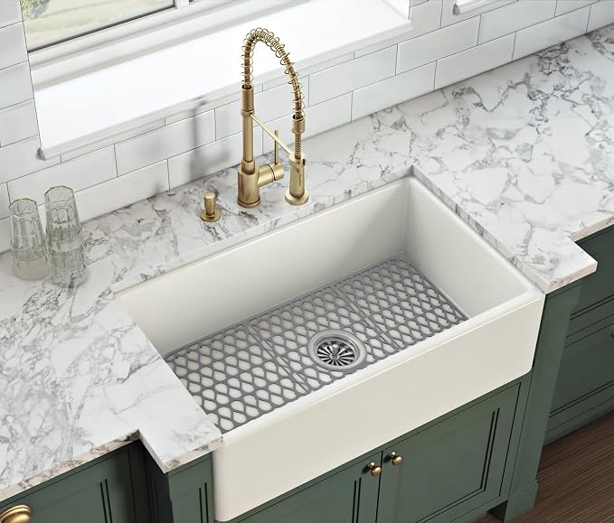 Silicone Sink Protector for Kitchen Sink – Extra Large 26" x 14" Kitchen Sink Mat for Bottom of Sink – Heat-Resistant, Dishwasher-Safe, Non-Slip Sink Grid & Accessories, Flexible Sink Cover