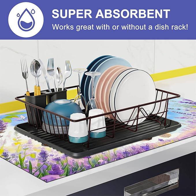 HOMETITUTE Spring Stove Top Cover 28x20 Puppy Butterfly Heat Resistant