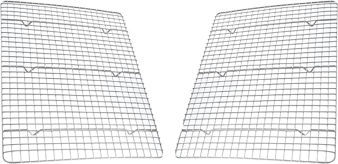 USA Pan Half Sheet Nonstick Roasting and Cooling Rack, Set of 2