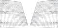 USA Pan Half Sheet Nonstick Roasting and Cooling Rack, Set of 2