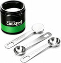 MIMORE 5 Gram Scoop, 3 Pack Stainless Steel 5g Scoop for Creatine | Accurate 5g Measurement, Long Handle Design, Fits Inside the Supplement Tub, Durable and Resuable, Dishwasher Safe