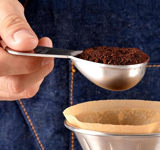 4-Pack Coffee Scoop Spoon – 2 Tablespoon (30ml) Stainless Steel Measuring Spoons with Long Handles for Ground Coffee, Tea, and Powder