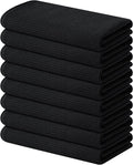 Homaxy 100% Cotton Waffle Weave Kitchen Towels, 8 Pack, Black | Soft and Absorbent Dish Towels, 16 x 26 Inches Quick Dry Hand Towels