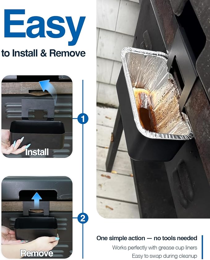 Blackstone Grease Cup, Grease Catcher, Drip Pan for Old 28 and 36 inch Blackstone Griddle