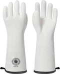 15" Long Silicone Oven Gloves, Heat Resistant Kitchen Oven Mitts (9/L) | Food Grade Waterproof Silicone Gloves for Cooking, Grilling & Smoker Barbecue, Sourdough Baking