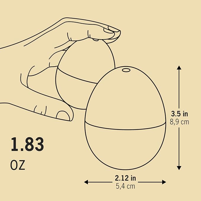 BeepEgg Basic Orange – Egg Timer for Boiling Eggs – Musical Egg Cooker for Soft, Medium, Hard Boiled Eggs – Food Safe – Singing Floating Egg Timer – Egg Cooker for 3 Levels of Doneness - Brainstream