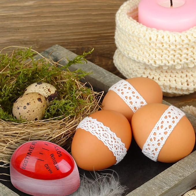 Lasubst Egg Timer for Boiling Eggs that Changes Color When Done, Classic