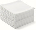Flour Sack Shop Towels, Natural Cotton Cleaning Towels 14" x 12", Pack of 12 Reusable Absorbent Towels for Garage, Automotive, Workshop, Kitchen Cleaning, Polishing, Dusting & Multi-Purpose Use