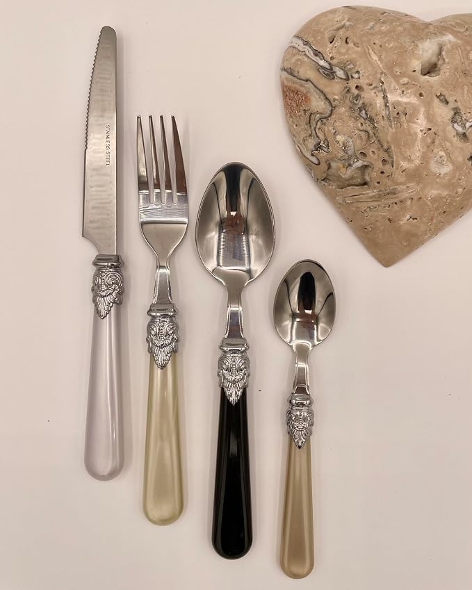 Gypsy Color Glam Mix & Match Stainless Steel Flatware Collection, Set of 16