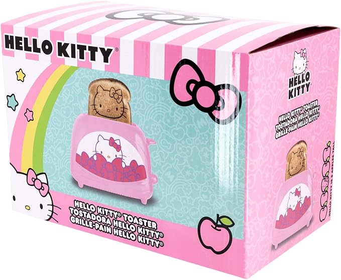 Uncanny Brands Hello Kitty Two-Slice Toaster- Toasts Your Favorite Kitty On Your Toast
