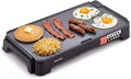 Gourmia 22 Inch XL Electric Griddle Pan - Nonstick Extra Large Flat Top Ceramic Surface, Countertop Cooker, Adjustable 200°F–400°F, Pull-Out Drip Tray, Compact Handle-Free Design