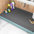 TigeJoy Under Sink Mats for Kitchen Waterproof 34" x 19", Cabinet Liner | Leak-Proof Silicone Mat Sink Protector, Kitchen Essentials Organizer and Storage,Boot or Shoe Tray, Pet Feeding Mat