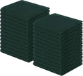 Homaxy 100% Cotton Waffle Weave Kitchen Dish Cloths 24-Pack, Blackish Green | 12 x 12 Inches, Ultra Soft Absorbent Dish Towels, Quick Drying Dish Rags with Hanging Loop