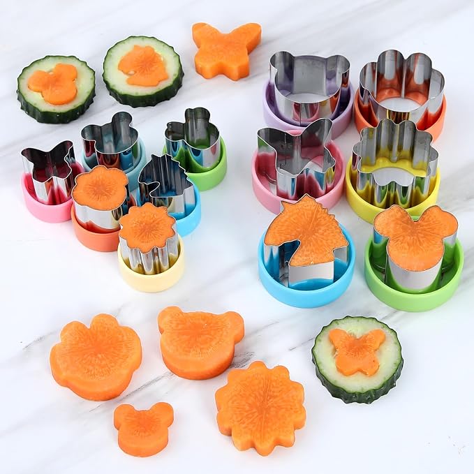 laxizar 18 Pcs Sandwich Cutters Cookie Cutters Uncrustable Bread Maker