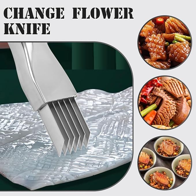 Shred Silk The Knife, 2026 Upgrade Green Onion Cutter Stainless Steel Chopped Kitchen Slicing Tool Cutter for Vegetables Onion Garlic, Multifunctional Kitchen Food Vegetable Cutters (3Pack)