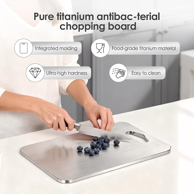 3pcs cutting boards,316 food grade stainless steel, healthy kitchen cutting board perfect for chefs, campers, and gifts, alternative to wooden cutting boards for kitchen,15.4x11in,13.4x9in,11.8x7.9in