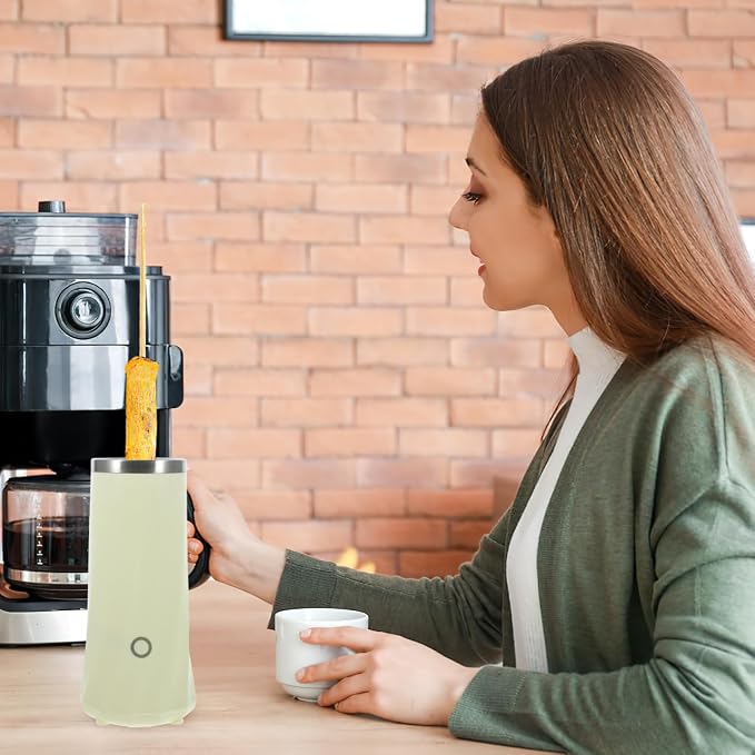 SOLUSTRE Automatic Electric Vertical Egg Roll Maker Sausage Roll Maker Machine for Breakfast Mini Cooker for Home Kitchen Compact 8.26 X 3.74 X 3.74 in 1 Set