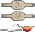 PLAPITATE Silicone Bread Sling Dutch Oven Liner, Non-Stick & Easy Clean Reusable Oval Silicone Baking Mat with Long Handles, Easy to Transfer Sourdough - 2 Gray Set