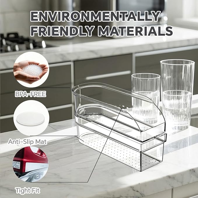 Hand Mixer Storage Case Compatible with KitchenAid KHM5, KHM6, KHM7 and KHM9 Ultra Power Hand Mixers, Double-Layer Clear Polycarbonate Organizer, Case Only