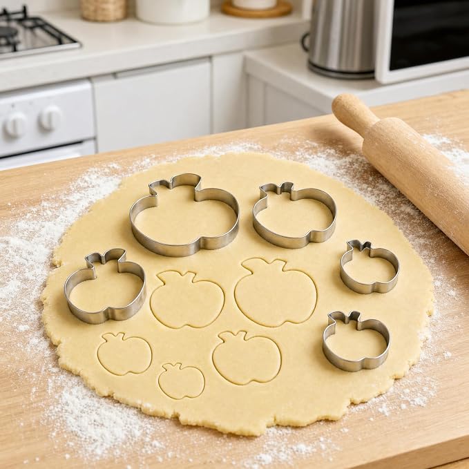 Cookie Cutters, 5 Pack (Apple)