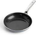 Blue Diamond 8" Diamond Infused Ceramic Nonstick Frying Pan Skillet, Gray | PFAS-Free Ceramic Nonstick, Dishwasher & Oven Safe, Stay Cool Handle, Durable Metal Utensil Safe, Egg & Omelet Pan