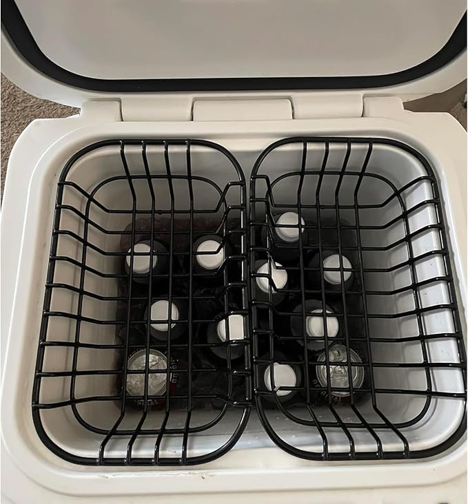 Cooler Basket Compatible with YETI Roadie 24, Dry Goods Wire Cooler Rack Storage Will Keep Smaller Items Dry and Stay Goods High for Roadie 24 Ice Chest Good to Hold Fruit, Utensils, etc