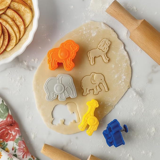 Mrs. Anderson’s Baking Animal Cracker Cookie Cutters, BPA Free, Set of 8