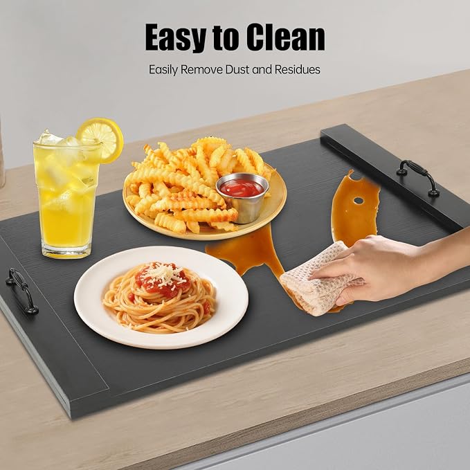 Stove Top Cover – 30" x 22" Wooden Noodle Board with Handles, Extra Counter Space Stove Protector & Decorative Tray for Gas or Electric Ranges, Apartments & RV Kitchens